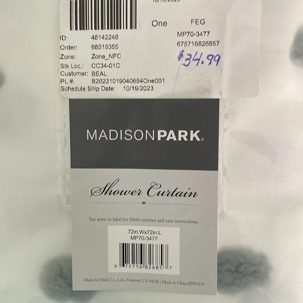 Shower curtain - Madison Park